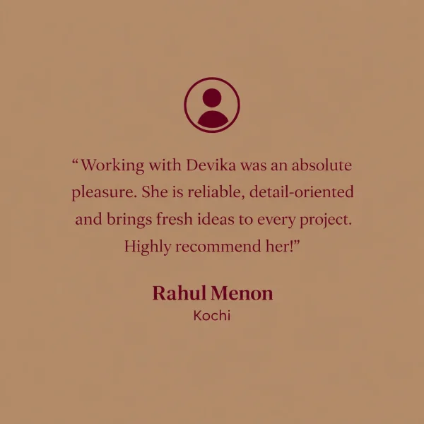 Client testimonial for digital marketing services